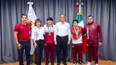 Campeones que inspiran: Américo Villarreal reconoce a medallistas de oro de Tamaulipas