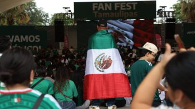 La pasión mundialista reúne a miles de aficionados en el Fan Fest de Ciudad Victoria